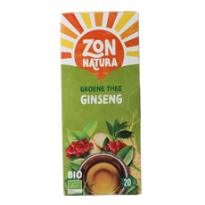 Zonnatura Green tea ginseng bio 20.00 Zakjes