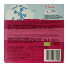 Molenaartje Spelt fruitreep rood fruit bio 180 Gram