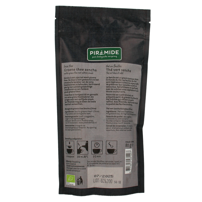 Piramide Groene thee sencha bio 80 Gram