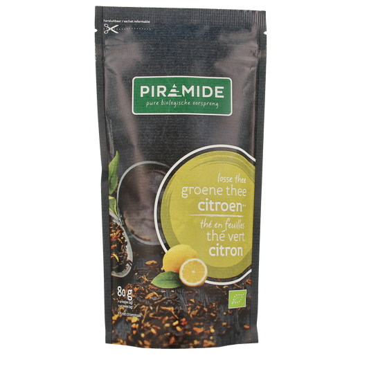 Piramide Groene thee citroen bio 80.00 Gram
