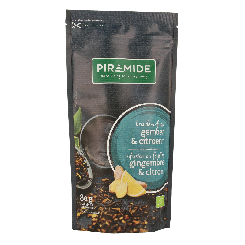 Piramide Gember citroen bio 80 Gram
