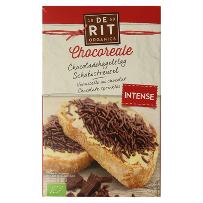 De Rit Chocoreale hagelslag puur bio 225.00 Gram