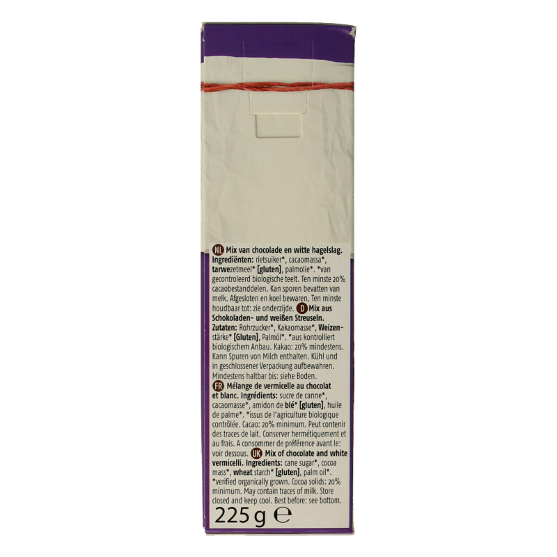 De Rit Chocoreale hagelslag mix bio 225 Gram