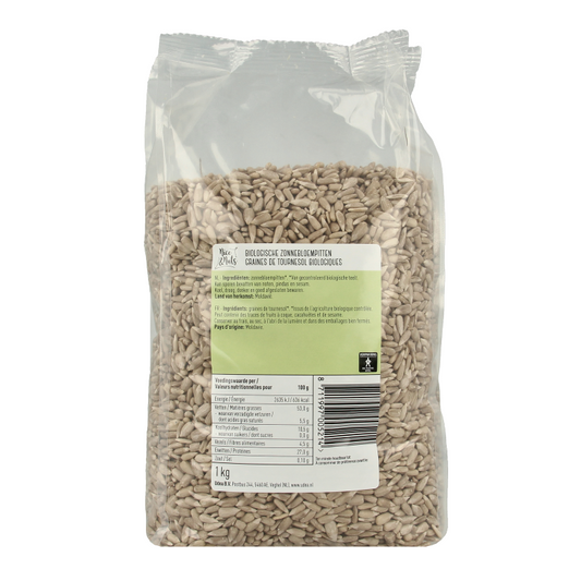 Nice & Nuts Zonnebloempitten bio 1 Kilogram