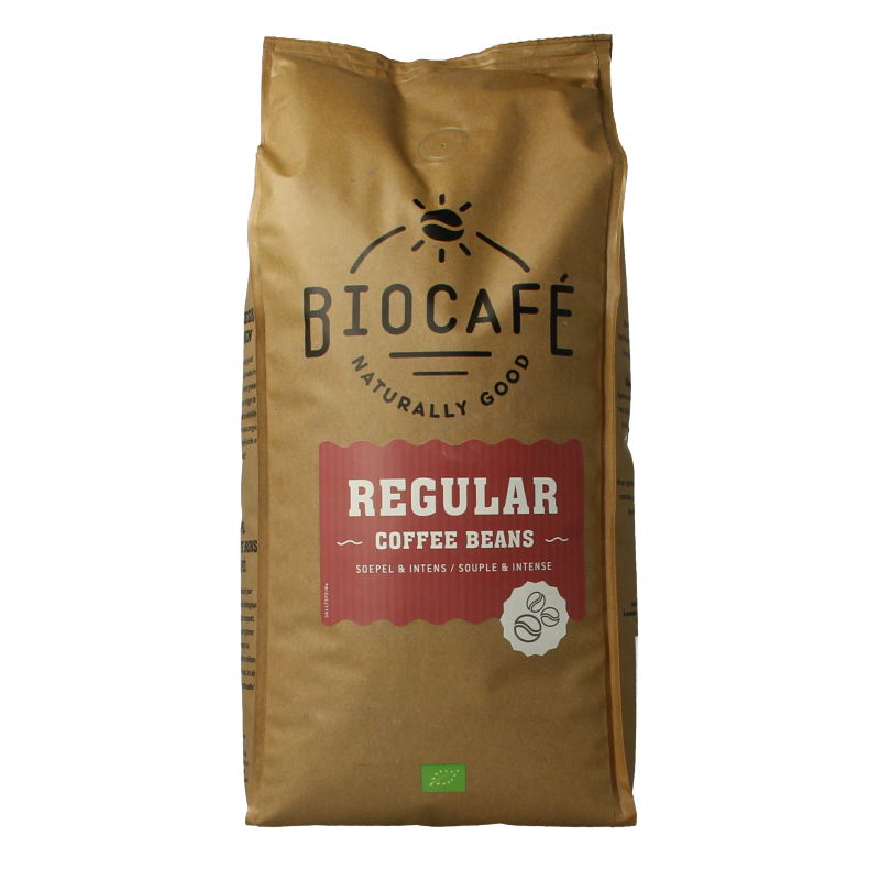 Biocafe Koffiebonen regular bio 1 Kilogram
