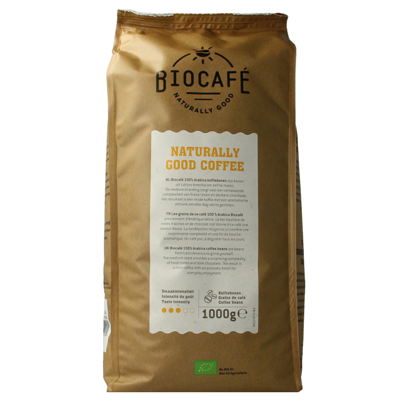 Biocafe Koffiebonen arabica bio 1 Kilogram
