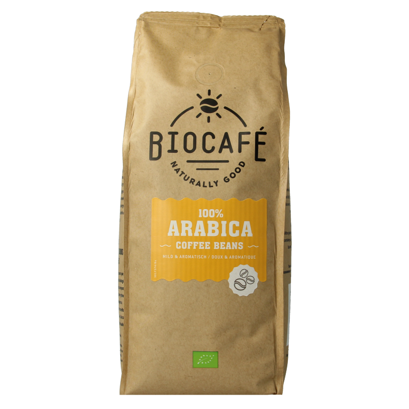 Biocafe Koffiebonen arabica bio 500 Gram