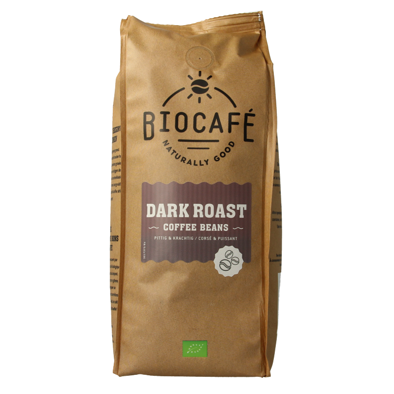 Biocafe Koffiebonen dark roast bio 500 Gram