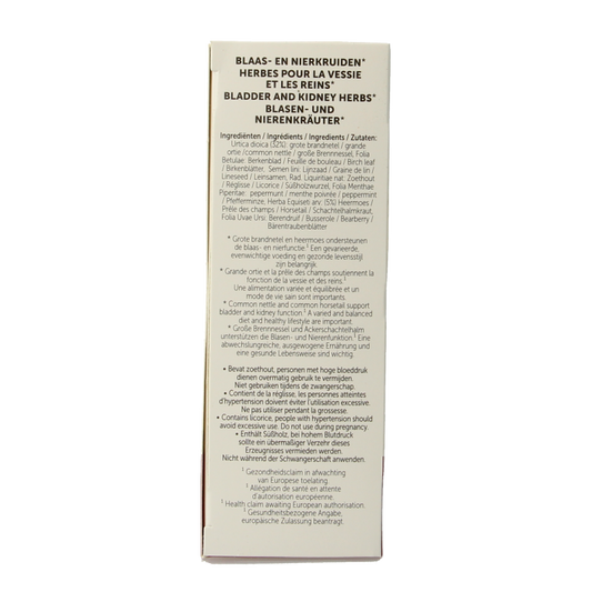 Jacob Hooy Blaas en nierkruiden kruidendrank 20 Zakjes