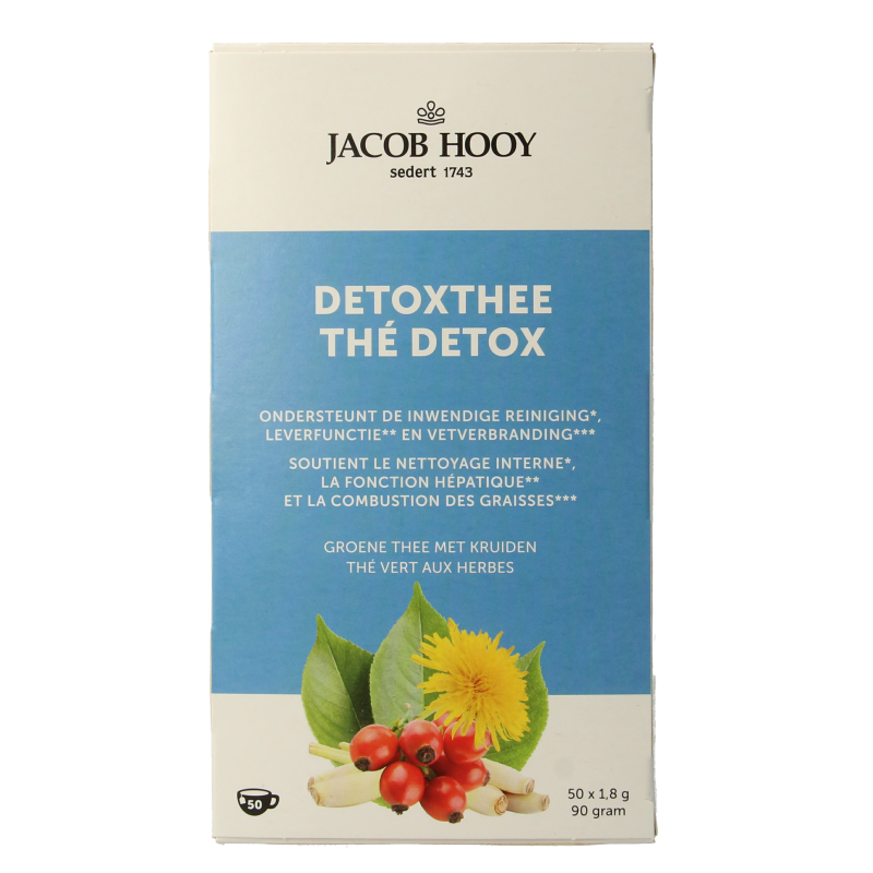 Jacob Hooy Detox theezakjes 50 Zakjes