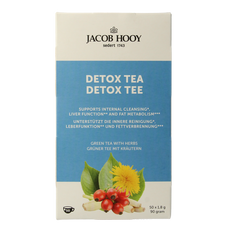 Jacob Hooy Detox theezakjes 50 Zakjes