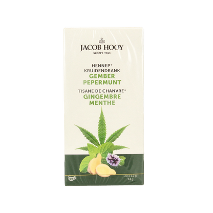 Jacob Hooy Hennep gember pepermunt thee 20.00 Zakjes