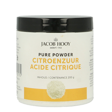Jacob Hooy Citroenzuur pot 200.00 Gram