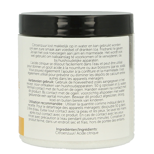 Jacob Hooy Citroenzuur pot 200.00 Gram