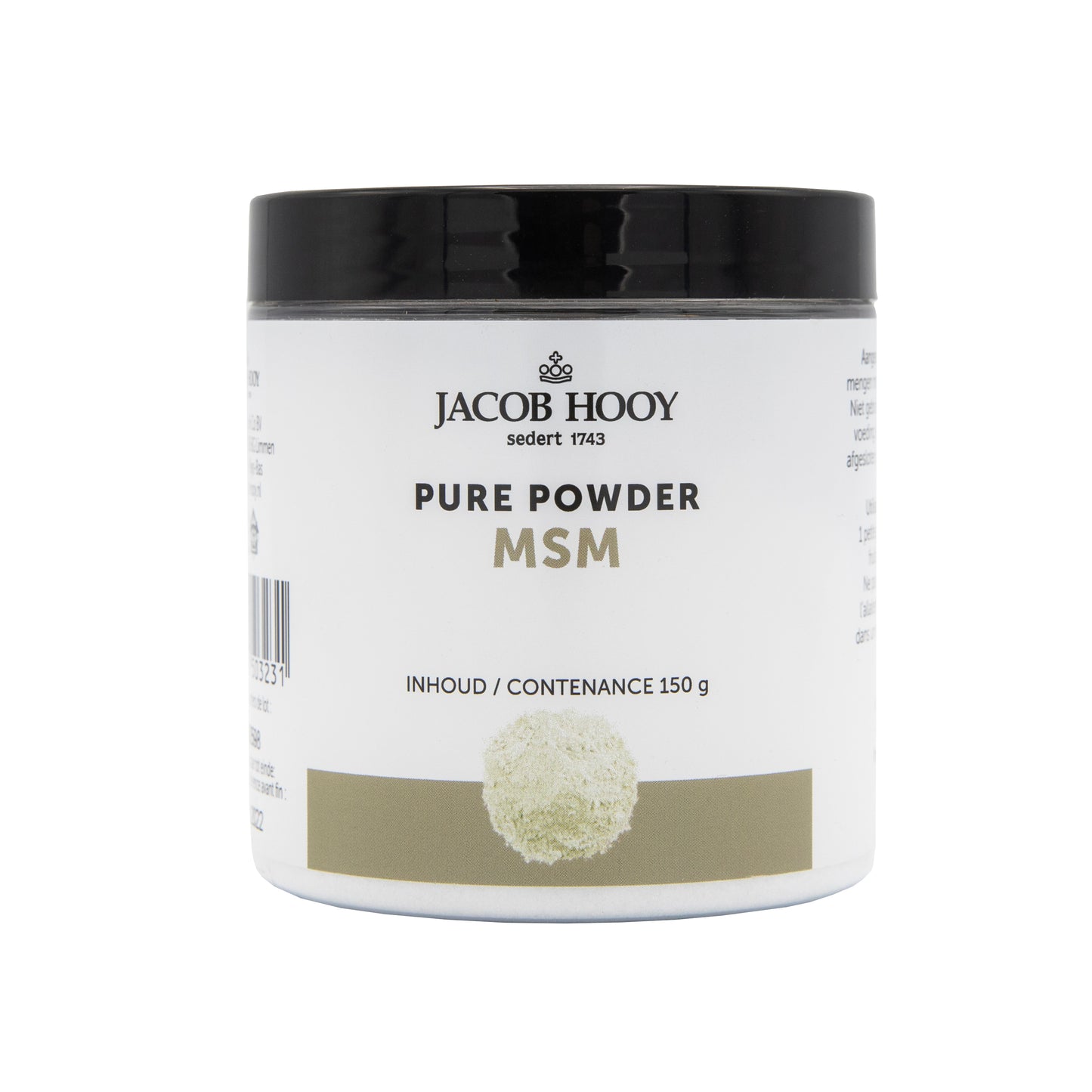 Jacob Hooy Pure Powder MSM 150 Gram