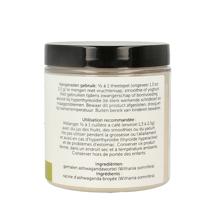 Jacob Hooy Pure powder ashwaganda 90.00 Gram