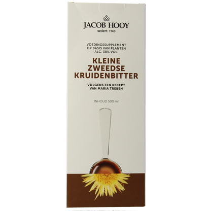 Jacob Hooy Zweedse kruidenbitter groot 500.00 Milliliter