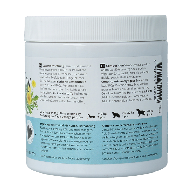 Jacob Hooy Pets Healthy dog hip & joint 80 Stuks