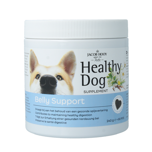 Jacob Hooy Pets Healthy dog belly support 80.00 Stuks
