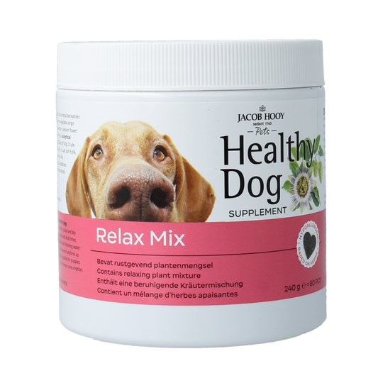 Jacob Hooy Pets Healthy dog relax mix 80 Stuks