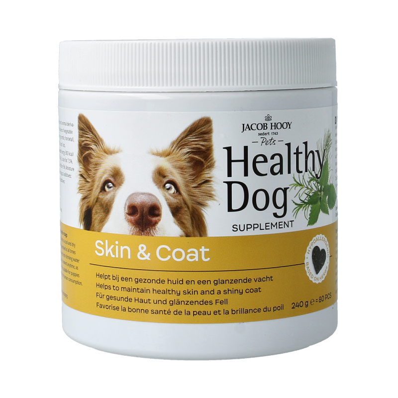 Jacob Hooy Pets Healthy dog skin & coat 80 Stuks