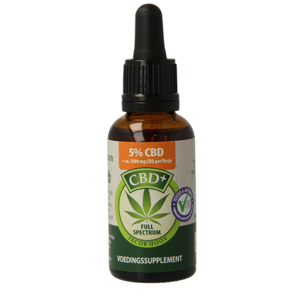 Jacob Hooy CBD plus olie 5% 30.00 Milliliter