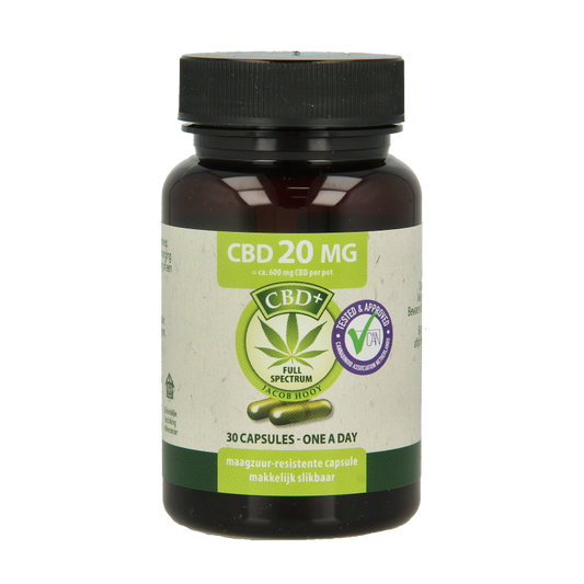 Jacob Hooy CBD Capsules 20mg 30 Capsules