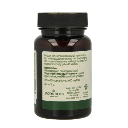 Jacob Hooy CBD Capsules 20mg 30.00 Capsules
