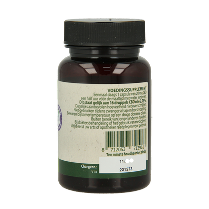 Jacob Hooy CBD Capsules 20mg 30.00 Capsules