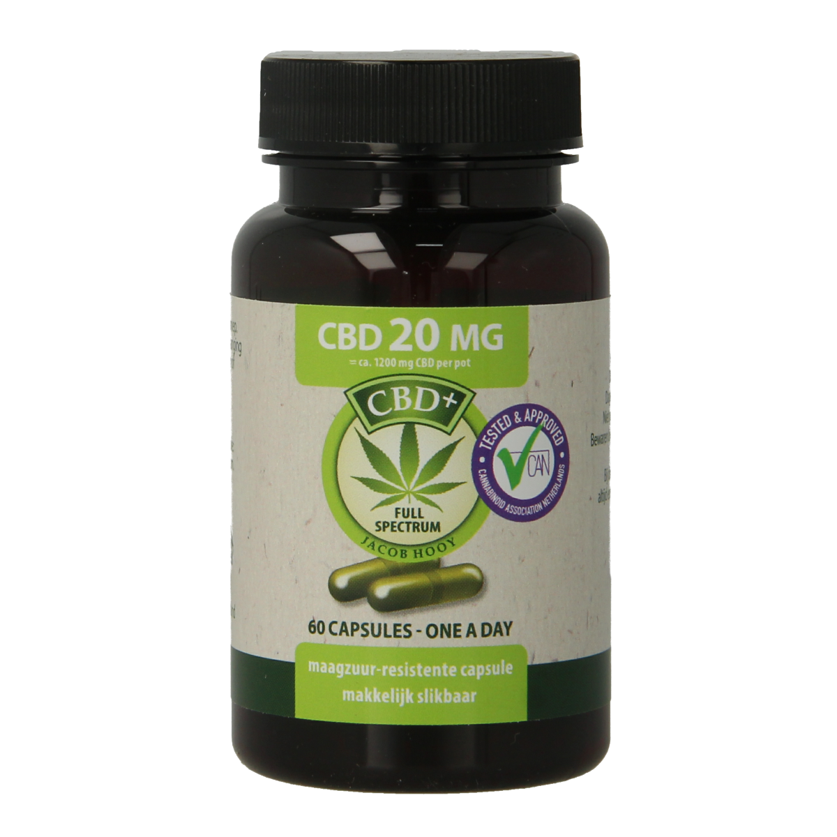 Jacob Hooy CBD Capsules 20mg 60.00 Capsules