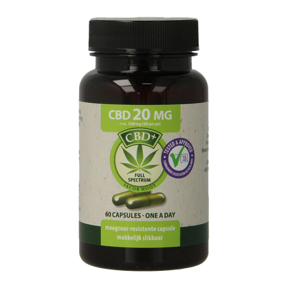 Jacob Hooy CBD Capsules 20mg 60.00 Capsules