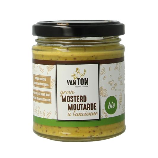 Van Ton Mosterd grof bio 170 Gram