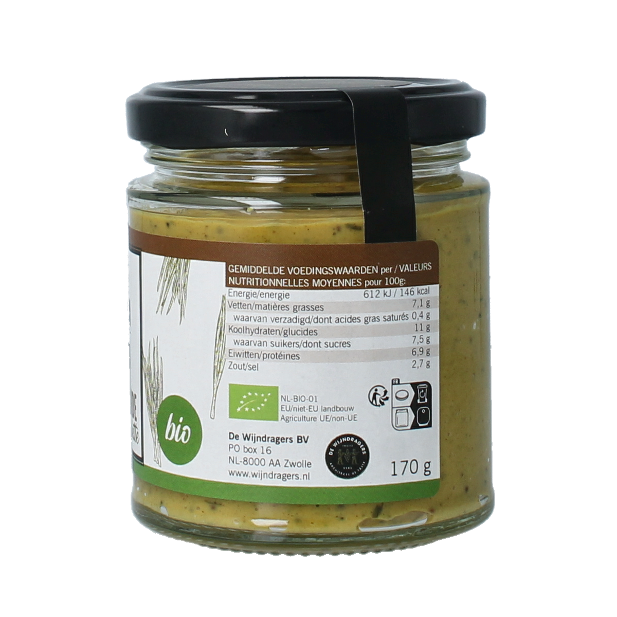 Van Ton Mosterd bieslook bio 170.00 Gram