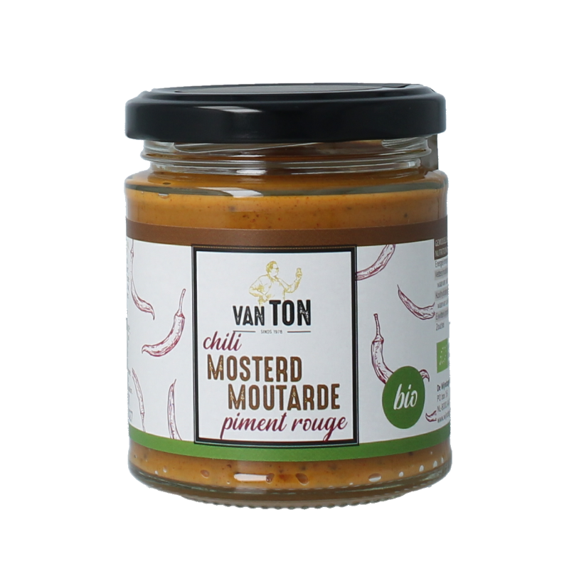 Van Ton Chili mosterd bio 170 Gram