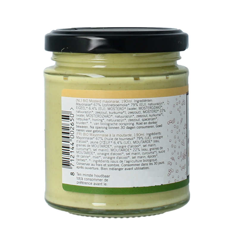Van Ton Mosterd mayonaise bio 190 Milliliter
