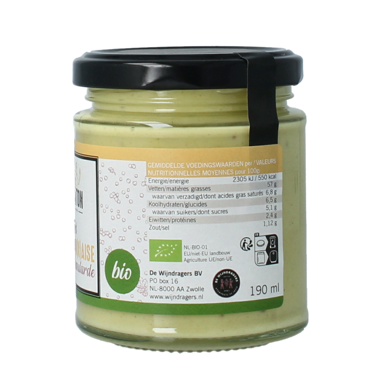 Van Ton Mosterd mayonaise bio 190 Milliliter