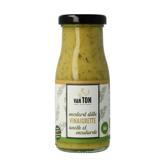 Van Ton Mosterd dille dressing bio 150 Milliliter