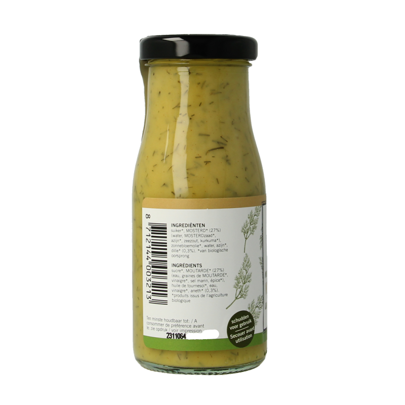 Van Ton Mosterd dille dressing bio 150 Milliliter