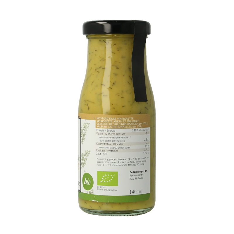 Van Ton Mosterd dille dressing bio 150 Milliliter