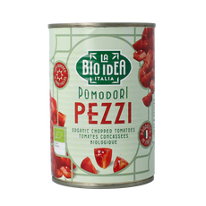 Bioidea Tomatenstukjes in blik bio 400 Gram