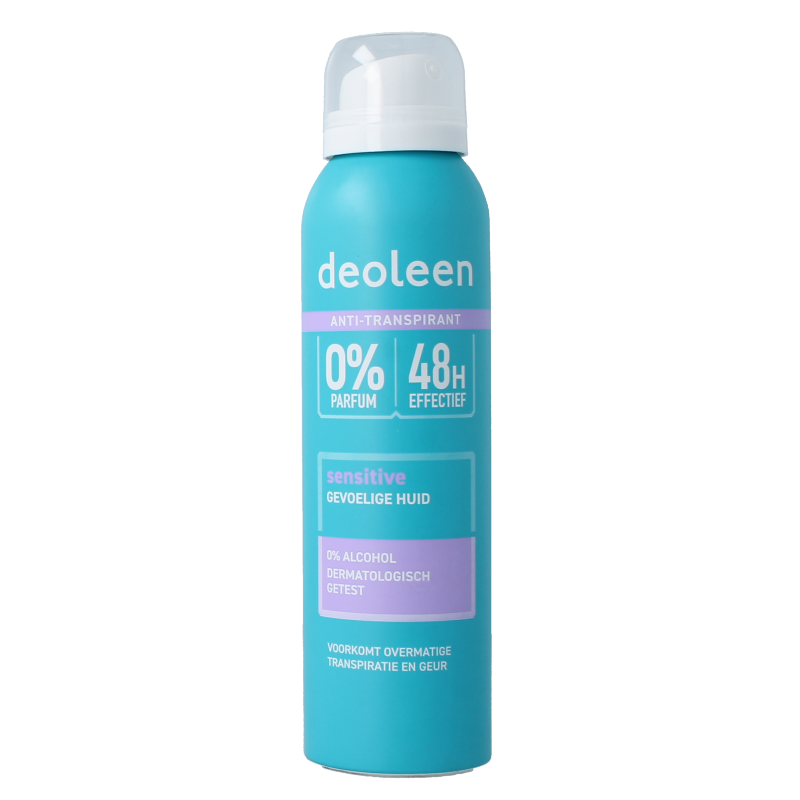 Deoleen Deodorant spray satin sensitive zonder alcohol 150 Milliliter