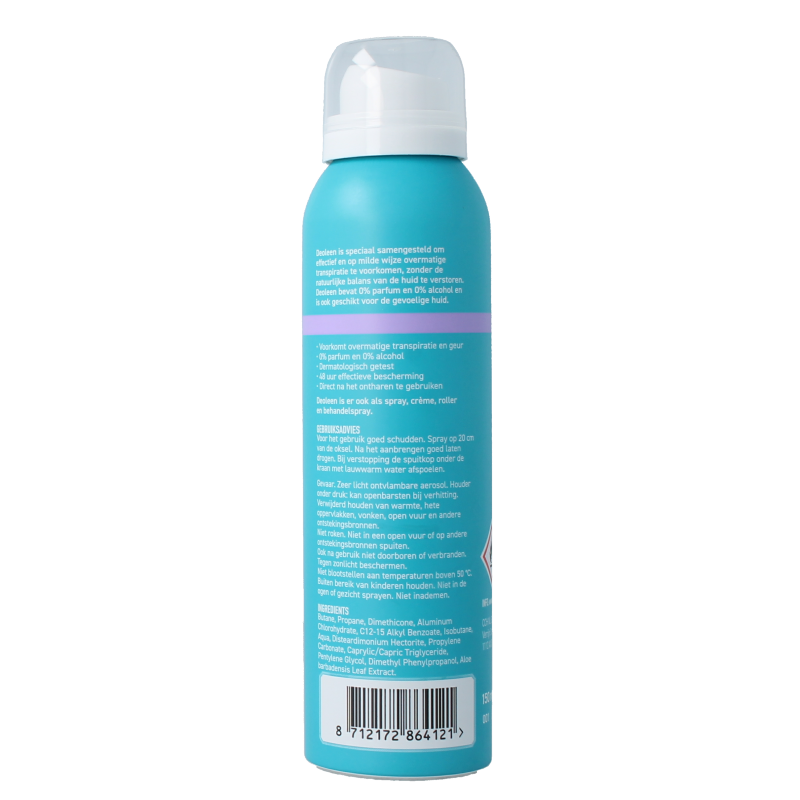 Deoleen Deodorant spray satin sensitive zonder alcohol 150 Milliliter