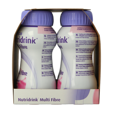 Nutridrink Multi fibre aardbei 200ml 4.00 Stuks