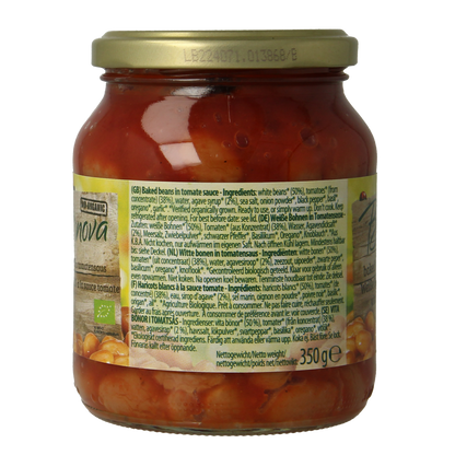 Bionova Witten bonen in tomatensaus bio 350.00 Gram