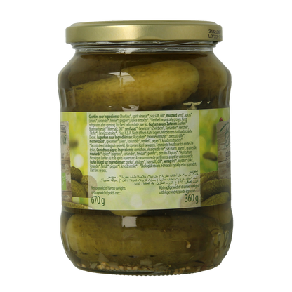 Bionova Augurken zuur bio 670.00 Gram