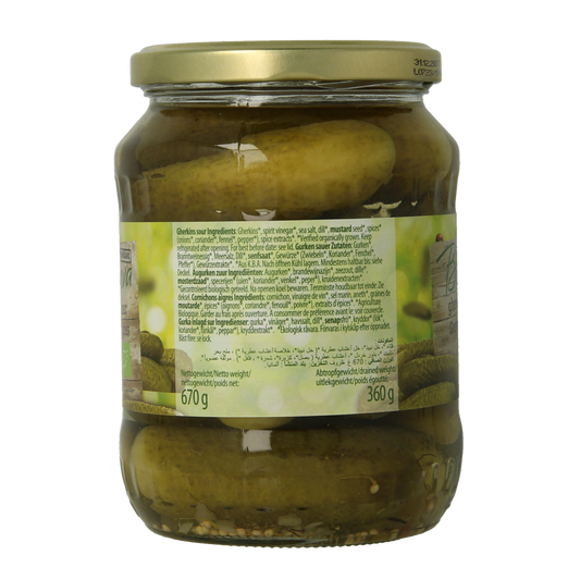 Bionova Augurken zuur bio 670.00 Gram