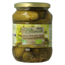 Bionova Augurken zoet zuur bio 670.00 Gram