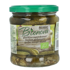 Bionova Augurken zoet zuur bio 330 Gram