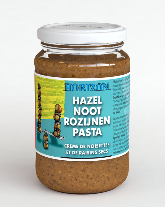 Horizon Hazelnoot rozijnenpasta eko bio 350.00 Gram