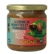 Monki Gemengde notenpasta met zout eko bio 330 Gram